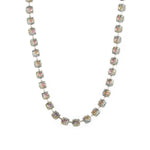 TOVA-Sarina Necklace-Necklaces-Silver Plated, Starlight Crystal-Blue Ruby Jewellery-Vancouver Canada
