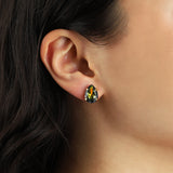 TOVA-Lumi Studs-Earrings-Blue Ruby Jewellery-Vancouver Canada