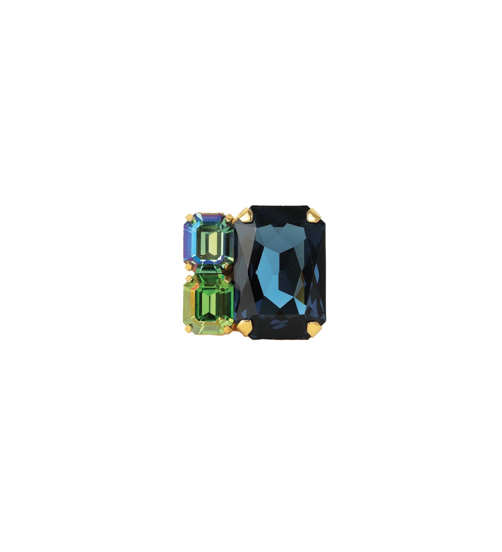 Diana Ring 14k Gold Plated, Montana Crystal