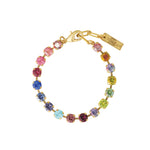 TOVA-Sarina Bracelet-Bracelets-14k Gold Plated, Bohemian Wonderland Crystal-Blue Ruby Jewellery-Vancouver Canada