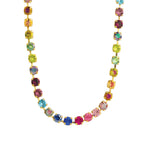 TOVA-Sarina Necklace-Necklaces-14k Gold Plated, Bohemian Wonderland Crystal-Blue Ruby Jewellery-Vancouver Canada