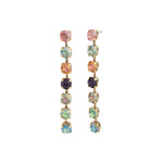 TOVA-Berenike Earrings-Earrings-14k Gold Plated, Bohemian Wonderland Crystal-Blue Ruby Jewellery-Vancouver Canada