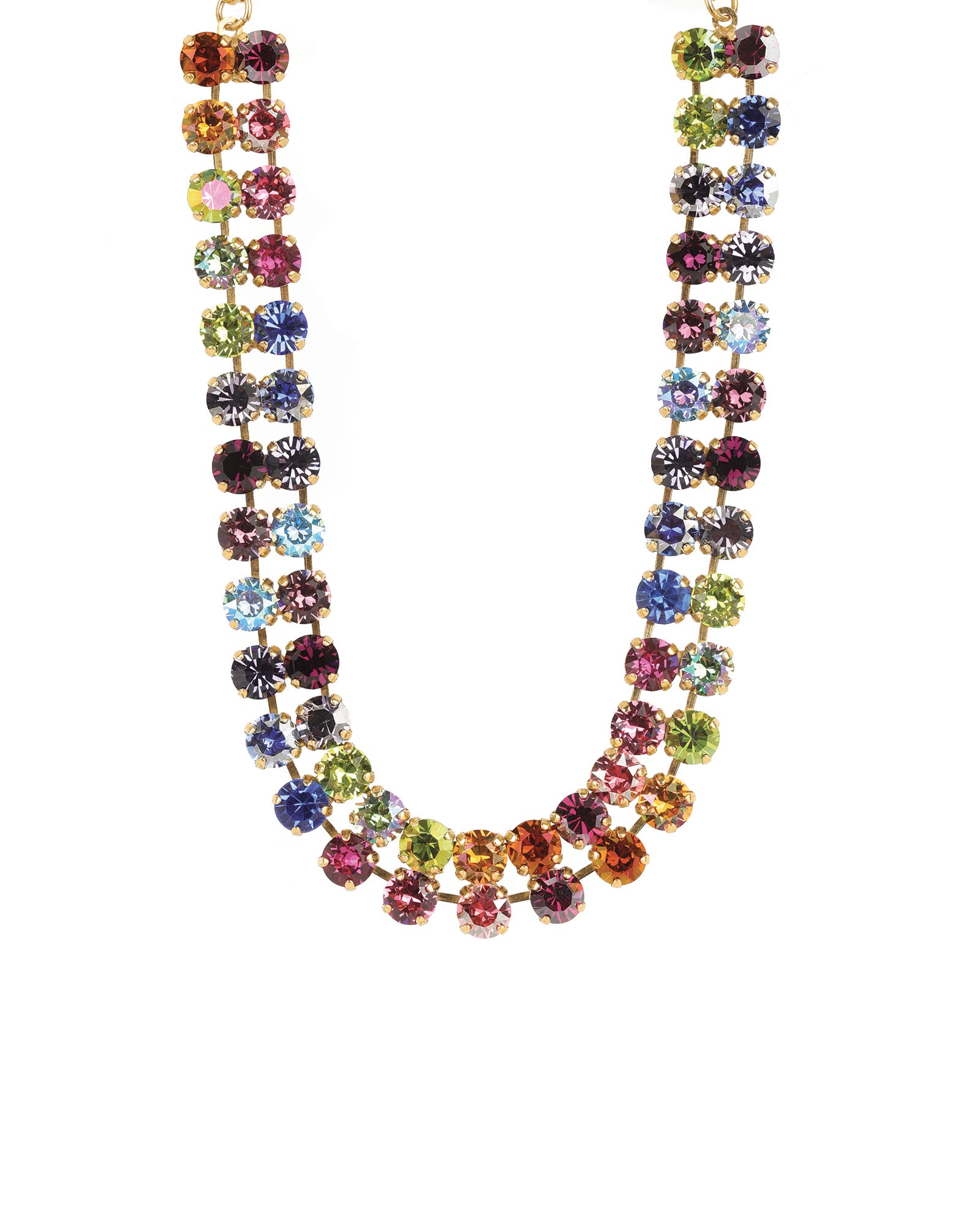 Simone Choker 14k Gold Plated, Bohemian Wonderland Crystal