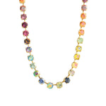 TOVA-Sarina Necklace-Necklaces-14k Gold Plated, Addy Crystal-Blue Ruby Jewellery-Vancouver Canada