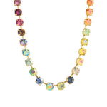TOVA-Sarina Necklace-Necklaces-14k Gold Plated, Addy Crystal-Blue Ruby Jewellery-Vancouver Canada