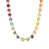 TOVA-Sarina Necklace-Necklaces-14k Gold Plated, Addy Crystal-Blue Ruby Jewellery-Vancouver Canada