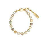 TOVA-Sarina Bracelet-Bracelets-14k Gold Plated, Candy Fluff Crystal-Blue Ruby Jewellery-Vancouver Canada