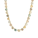 TOVA-Sarina Necklace-Necklaces-14k Gold Plated, Candy Fluff Crystal-Blue Ruby Jewellery-Vancouver Canada