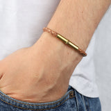 Tres Cuervos-Flint Single Waxed Canvas Bracelet-Bracelets-Blue Ruby Jewellery-Vancouver Canada