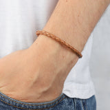 Tres Cuervos-Flint Single Waxed Canvas Bracelet-Bracelets-Blue Ruby Jewellery-Vancouver Canada