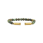 Tres Cuervos-Flint Beaded Single Bracelet-Bracelets-Blue Ruby Jewellery-Vancouver Canada