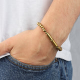 Tres Cuervos-Flint Beaded Single Snake Bracelet-Bracelets-Blue Ruby Jewellery-Vancouver Canada