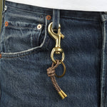 Tres Cuervos-Canvas Knot Keychain-Accessories-Blue Ruby Jewellery-Vancouver Canada