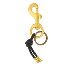 Tres Cuervos-Canvas Knot Keychain-Accessories-Brass, Black-Blue Ruby Jewellery-Vancouver Canada