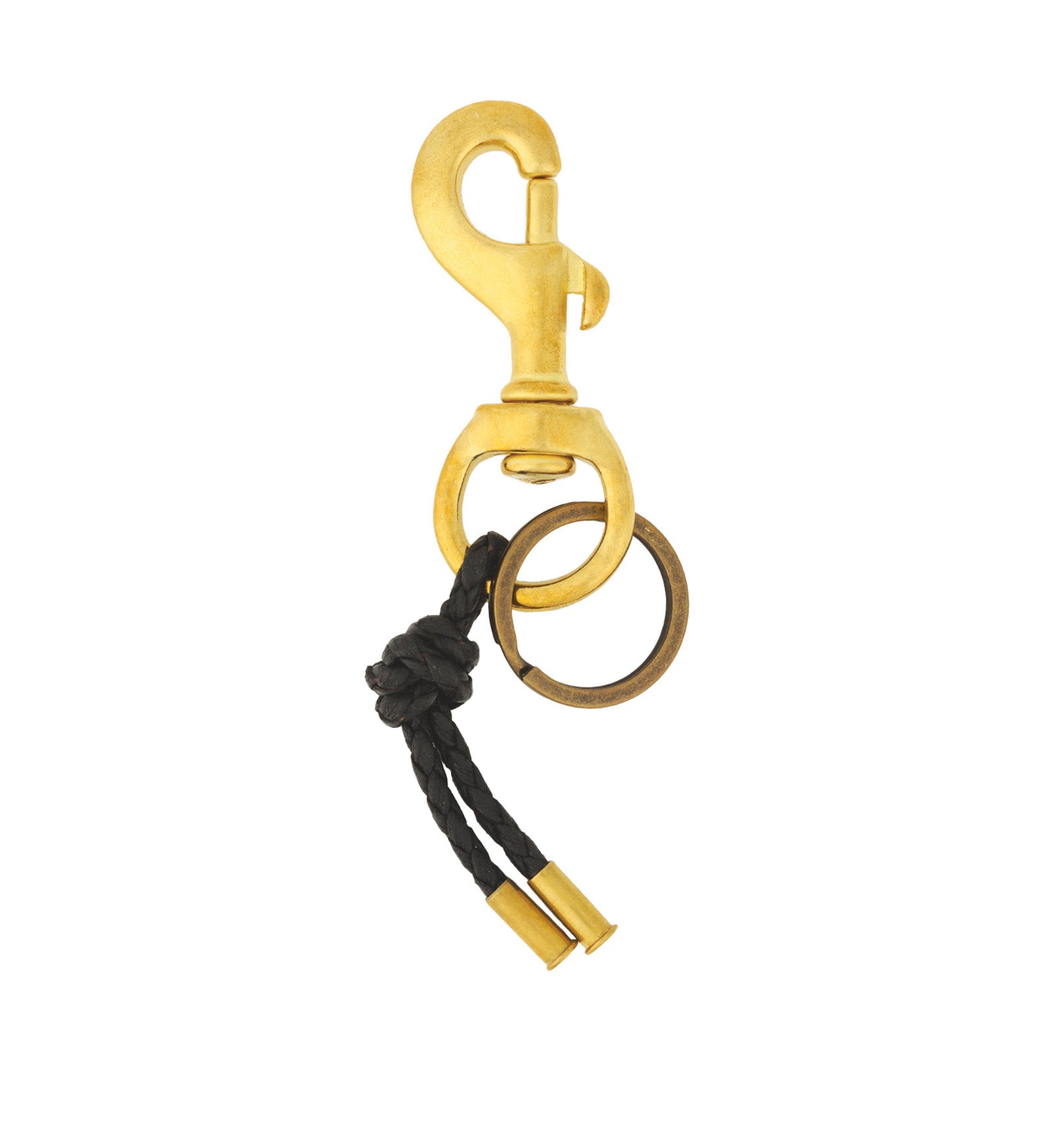 Tres Cuervos-Canvas Knot Keychain-Accessories-Brass, Black-Blue Ruby Jewellery-Vancouver Canada