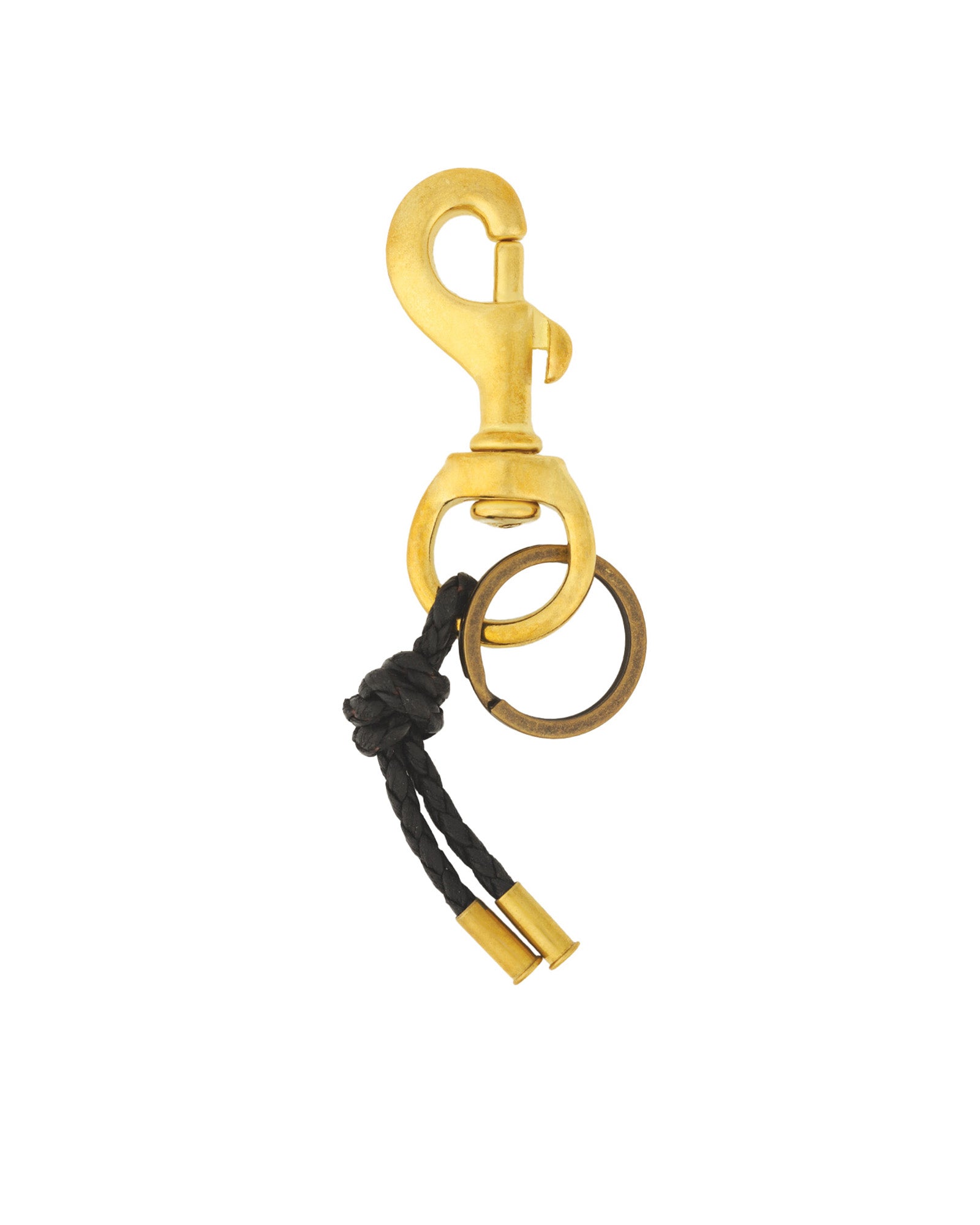 Tres Cuervos-Canvas Knot Keychain-Accessories-Brass, Black-Blue Ruby Jewellery-Vancouver Canada