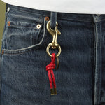 Tres Cuervos-Canvas Knot Keychain-Accessories-Blue Ruby Jewellery-Vancouver Canada