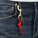 Tres Cuervos-Canvas Knot Keychain-Accessories-Blue Ruby Jewellery-Vancouver Canada