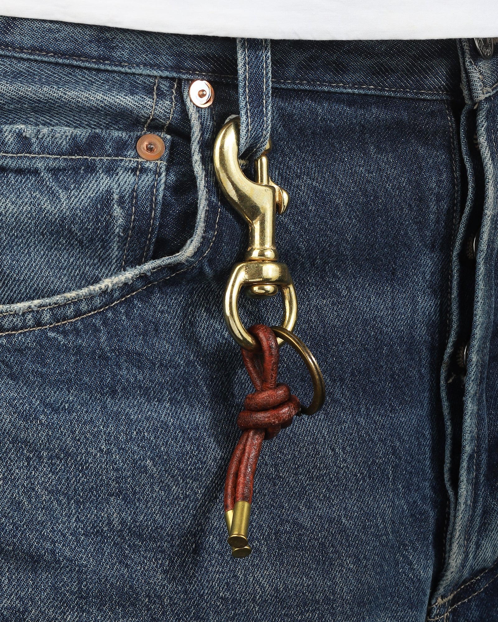 Tres Cuervos-Leather Knot Keychain-Accessories-Blue Ruby Jewellery-Vancouver Canada