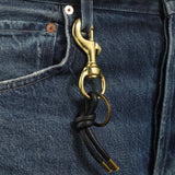 Tres Cuervos-Leather Knot Keychain-Accessories-Blue Ruby Jewellery-Vancouver Canada