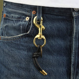 Tres Cuervos-Leather Knot Keychain-Accessories-Blue Ruby Jewellery-Vancouver Canada