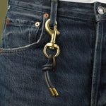 Tres Cuervos-Leather Knot Keychain-Accessories-Blue Ruby Jewellery-Vancouver Canada