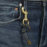 Tres Cuervos-Leather Knot Keychain-Accessories-Blue Ruby Jewellery-Vancouver Canada