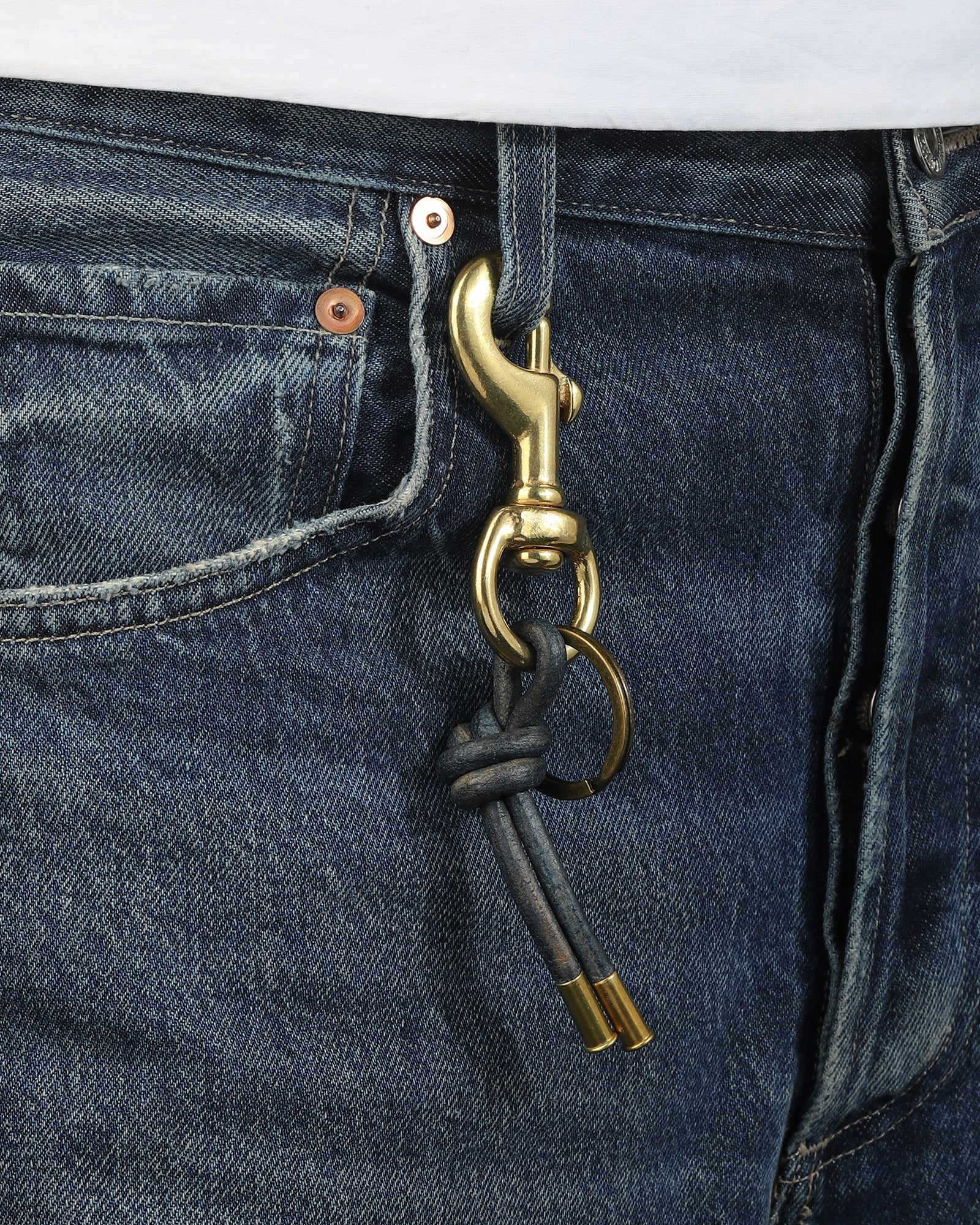 Tres Cuervos-Leather Knot Keychain-Accessories-Blue Ruby Jewellery-Vancouver Canada