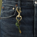 Tres Cuervos-Leather Knot Keychain-Accessories-Blue Ruby Jewellery-Vancouver Canada