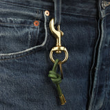 Tres Cuervos-Leather Knot Keychain-Accessories-Blue Ruby Jewellery-Vancouver Canada