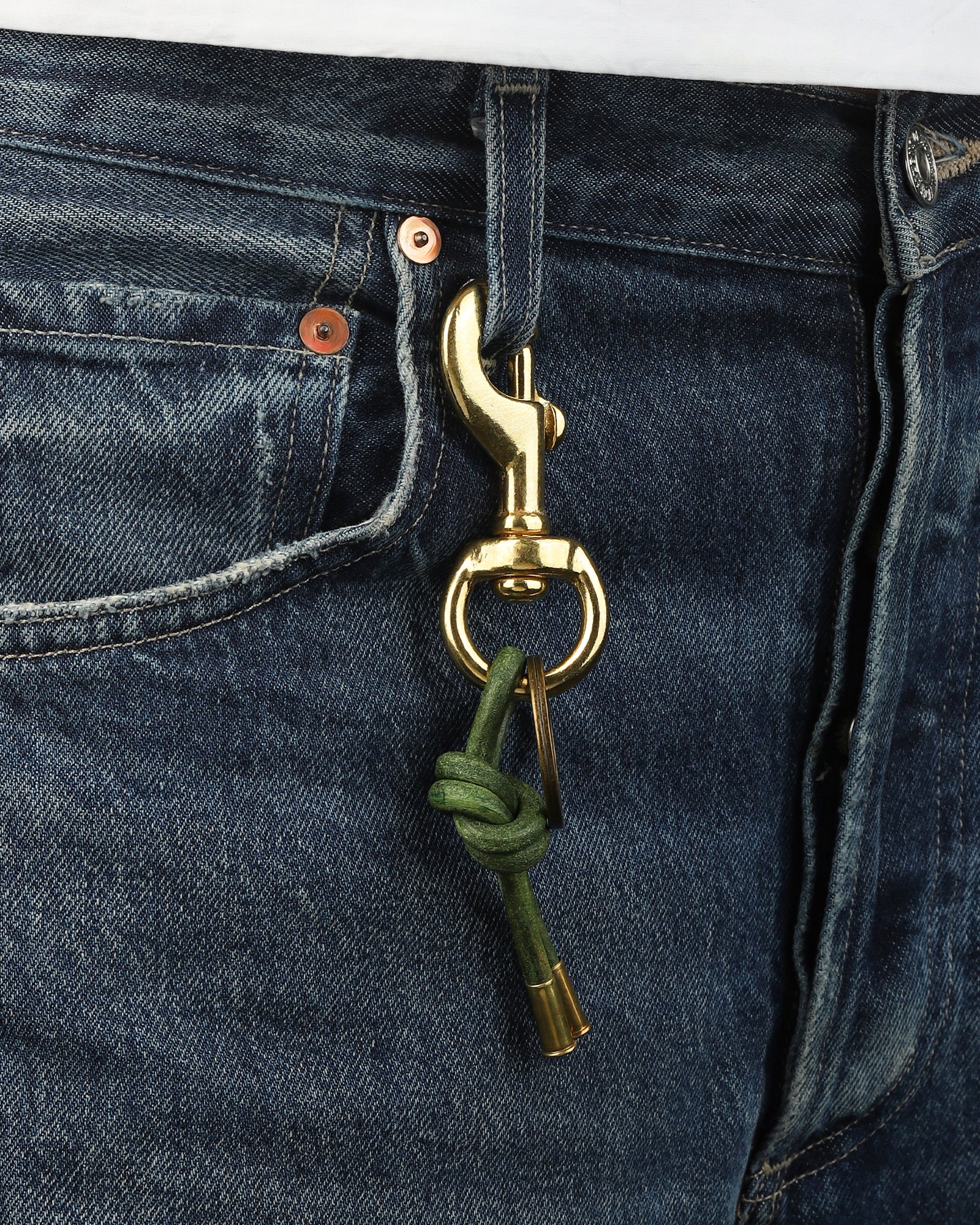 Tres Cuervos-Leather Knot Keychain-Accessories-Blue Ruby Jewellery-Vancouver Canada