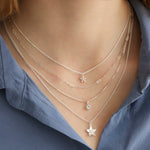 Tashi-Tiny Flower Necklace-Necklaces-Blue Ruby Jewellery-Vancouver Canada