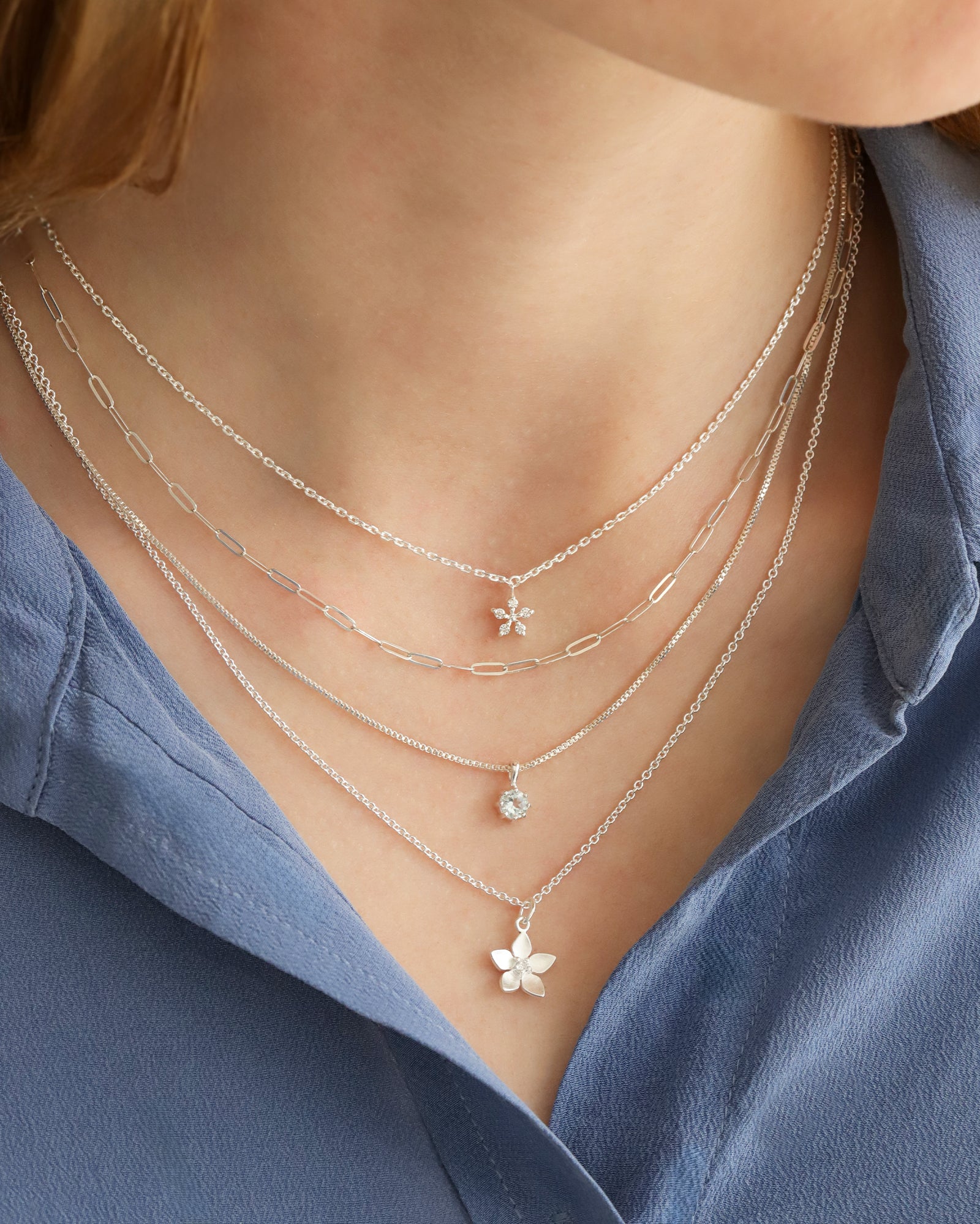 Tashi-Blossom Necklace-Necklaces-Blue Ruby Jewellery-Vancouver Canada