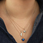 Kris Nations-Abalone Lightning Bolt Charm Necklace-Necklaces-Blue Ruby Jewellery-Vancouver Canada