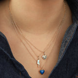 Kris Nations-Abalone Lightning Bolt Charm Necklace-Necklaces-Blue Ruby Jewellery-Vancouver Canada