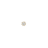 Valley of the Fine-CZ 8 Prong Single Stud I 3mm-Earrings-10k Yellow Gold, Cubic Zirconia-Blue Ruby Jewellery-Vancouver Canada