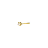 Valley of the Fine-CZ 4 Prong Single Stud | 2mm-Earrings-Blue Ruby Jewellery-Vancouver Canada
