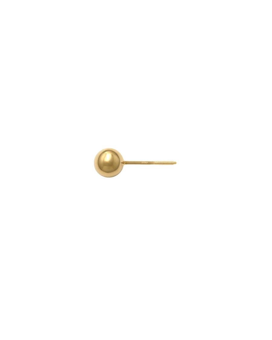 Valley of the Fine-Ball Stud-Earrings-10k Yellow Gold-5 mm-Blue Ruby Jewellery-Vancouver Canada
