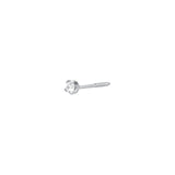 Valley of the Fine-CZ 4 Prong Single Stud | 2mm-Earrings-Blue Ruby Jewellery-Vancouver Canada