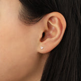 Valley of the Fine-Butterfly Single Stud-Earrings-Blue Ruby Jewellery-Vancouver Canada