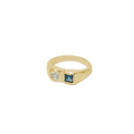 Wolf Circus-Bryce Ring-Rings-14k Gold Plated, Blue Topaz, Seafoam Amethyst-5-Blue Ruby Jewellery-Vancouver Canada