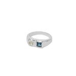 Wolf Circus-Bryce Ring-Rings-Sterling Silver, Blue Topaz, Seafoam Amethyst-5-Blue Ruby Jewellery-Vancouver Canada