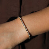 Weekend Ritual-1 Row 3mm Crystal Stretch Bracelet-Bracelets-Blue Ruby Jewellery-Vancouver Canada
