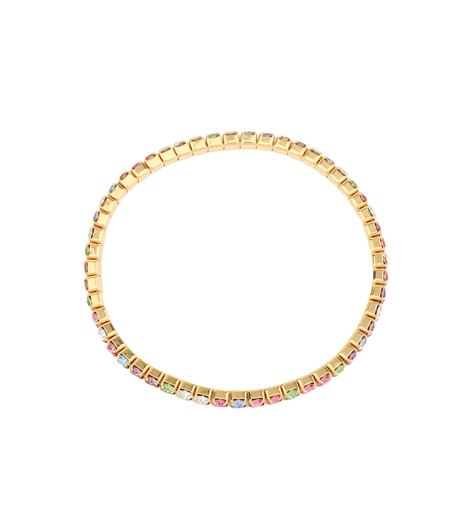 Weekend Ritual-1 Row 3mm Crystal Stretch Bracelet-Bracelets-Blue Ruby Jewellery-Vancouver Canada