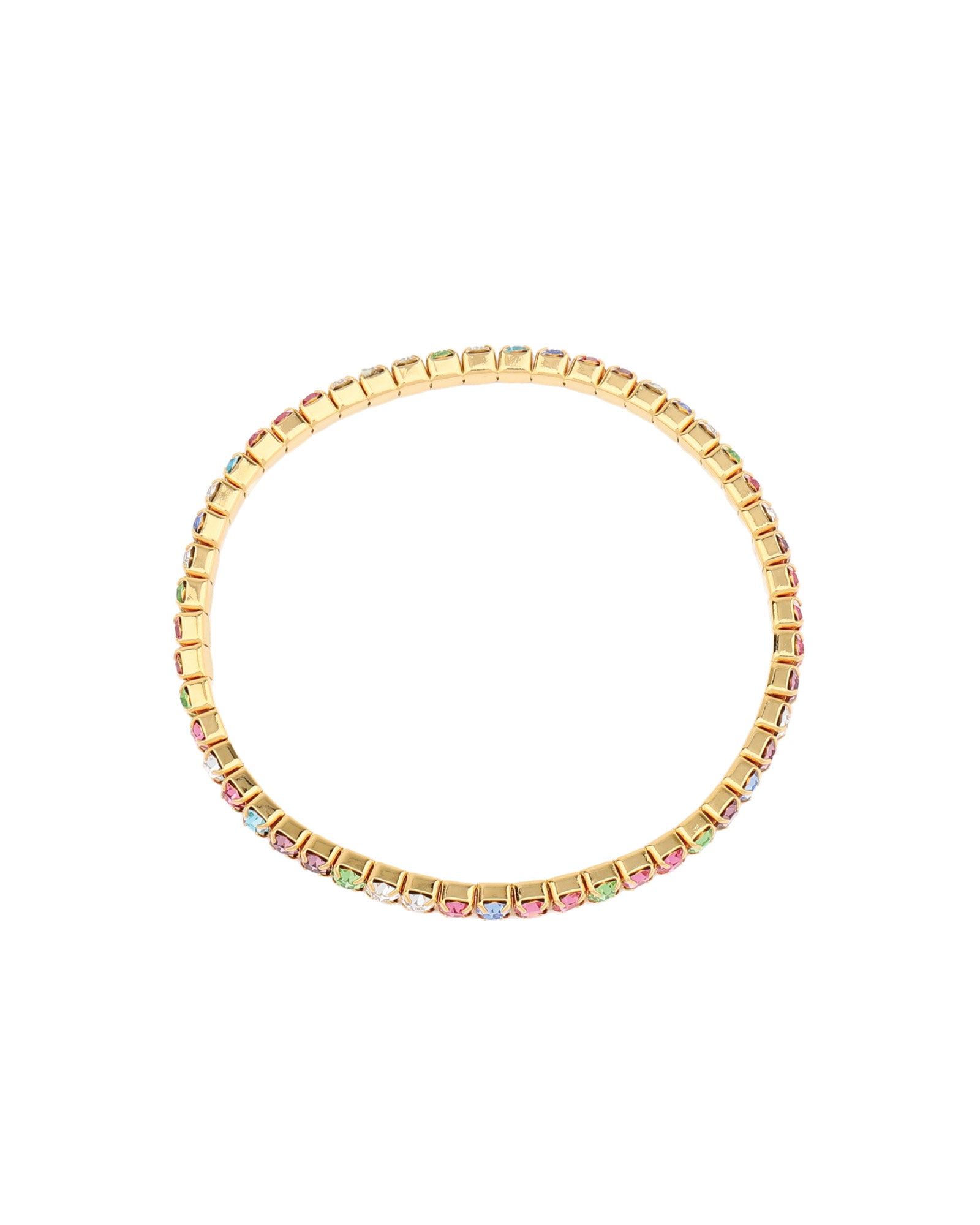 Weekend Ritual-1 Row 3mm Crystal Stretch Bracelet-Bracelets-Blue Ruby Jewellery-Vancouver Canada