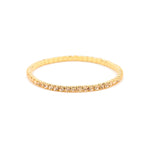 Weekend Ritual-1 Row 3mm Crystal Stretch Bracelet-Bracelets-Gold Tone, Peach Crystal-Blue Ruby Jewellery-Vancouver Canada