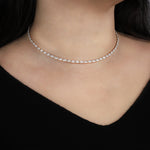 Weekend Ritual-Baguette Crystal Choker-Necklaces-Blue Ruby Jewellery-Vancouver Canada