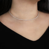 Weekend Ritual-Baguette Crystal Choker-Necklaces-Blue Ruby Jewellery-Vancouver Canada