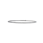 1 Row Crystal Choker Gunmetal Plated, Black Diamond Crystal
