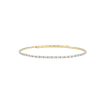 Baguette CZ Choker Gold Plated, Cubic Zirconia